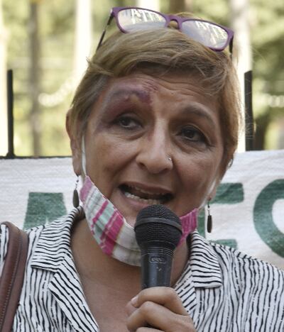 Cira Novara, coordinadora de las Ollas Populares Solidarias del Bañado Sur. Organizan 43 ollas populares.