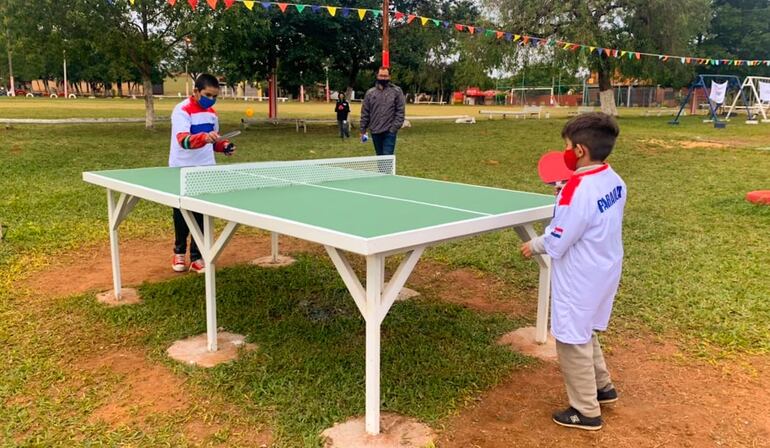 Los que vayan a la plaza también podrán jugar tenis de mesa