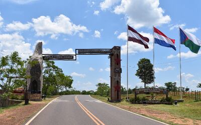 El portal de acceso a la ciudad de Santa Elena, la “Perla de la Cordillera”.
