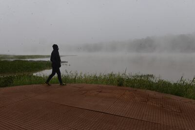 Este domingo nuevamente amaneció muy frío en Ciudad del Este