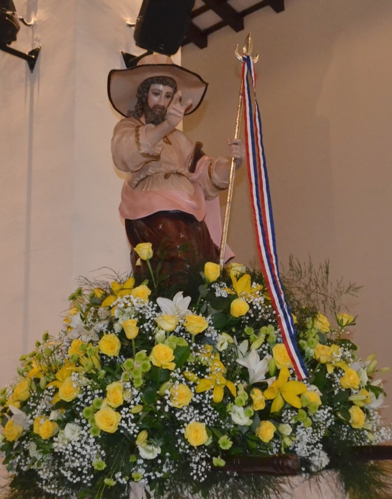 Imagen de Santo Tomás Apóstol, protector de Paraguarí.