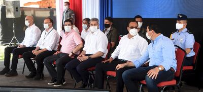 El presidente Mario Abdo Benítez habló ayer con los medios de prensa sobre las tres bajas  del EPP, que se registraron el viernes último.