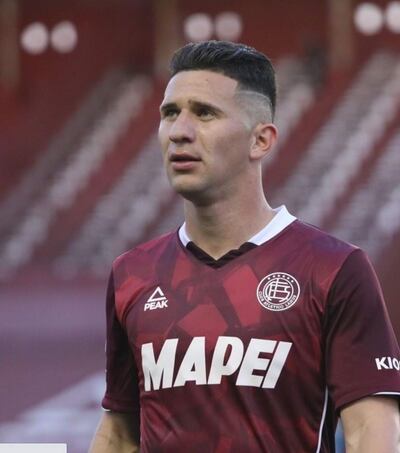 Jorge Morel, jugador paraguayo de Lanús.
