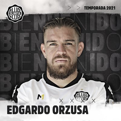 Edgardo Orzusa fue presentado como refuerzo de Olimpia