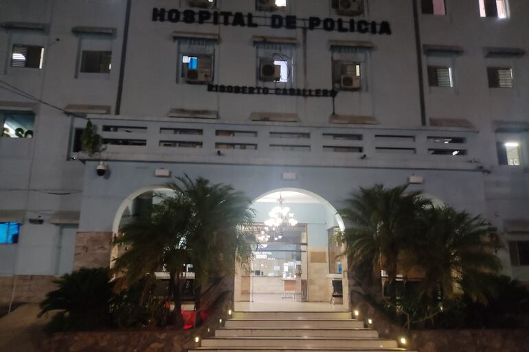 Fachada del  Hospital de Policía Rigobeto Caballero.