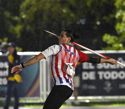 Antonio Gabriel Ortiz Cañete (3/9/2001) sumó la primera medalla para atletismo anoche con lanzamiento de jabalina en el COP.