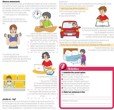 Present continuous vs. Present simple