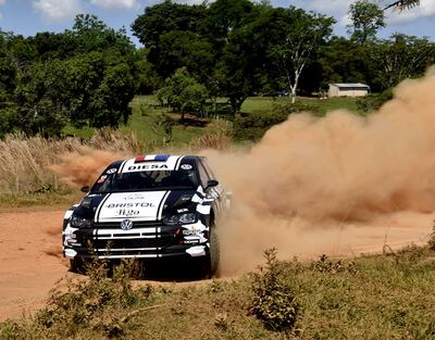 Diego Domínguez y Edgardo Galindo, con el VW Polo GTI R5, marcaron el mejor registro en el shake down, que se desarrolló ayer, previa del Rally de Cordillera.