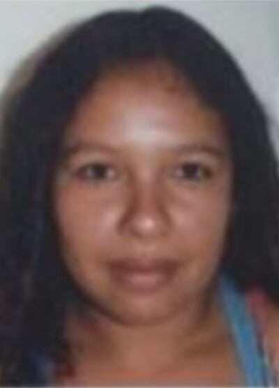 Cinthia Natalia Mendieta Duarte, fugitiva.