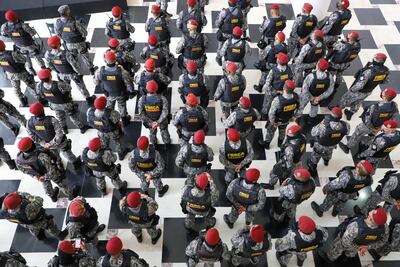 Los agentes de la Fuerza Nacional llegaron este viernes a Foz de Yguazú para reforzar los controles en la frontera.