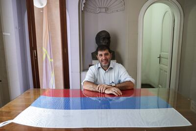 El presidente electo del Frente Amplio de Uruguay, Fernando Pereira, durante una entrevista con Efe el 28 de enero de 2022, en Montevideo (Uruguay).