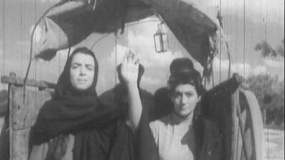 Una escena de “La sangre y la semilla”, coproducción Argentina-Paraguay, estrenada en 1959.