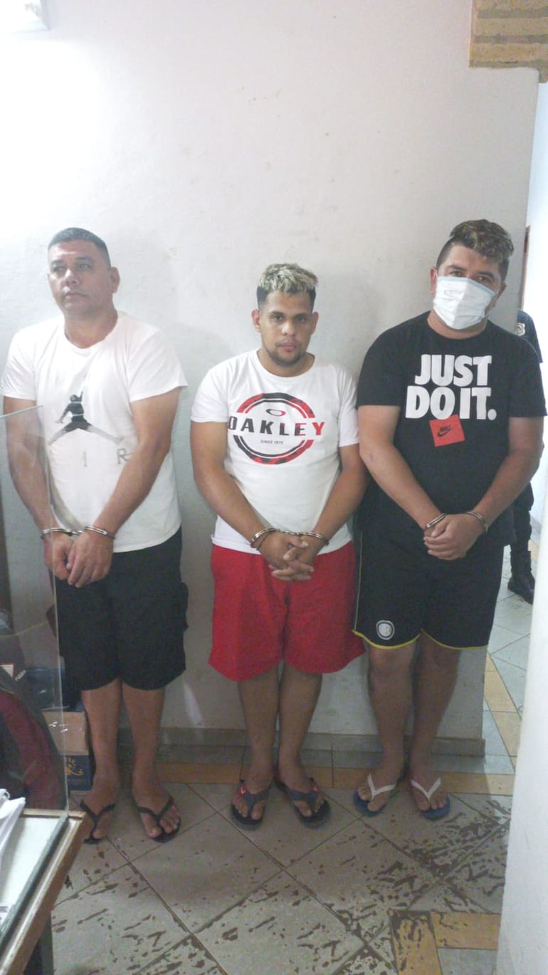 Crispín Figueredo Rivas (46), Eusebio Ortiz Martínez (36) y Walter Javier Cardozo Alonso (25), todos imputados.