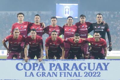 Equipo de Nacional en la final de la Copa Paraguay 2022.