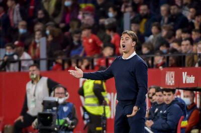 Julen Lopetegui, entrenador del Sevilla, que recibe hoy al líder Real Madrid.