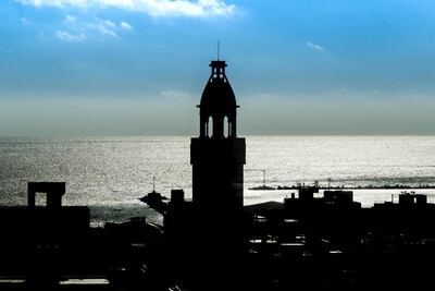 Fotografía del atardecer en Montevideo (Uruguay).