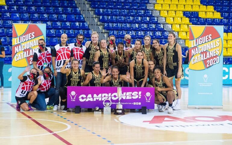 Paola Ferrari jugó y conquistó la Liga Catalana 2020 con el Spar Girona.