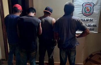 Los detenidos quedaron a disposición del fiscal de turno, Alfredo Acosta.