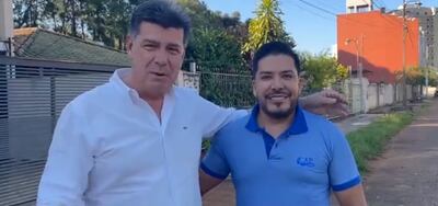 Efraín Alegre apoyó la candidatura de Carlos Portillo, una vez más.