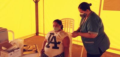 Las embarazadas están siendo inmunizadas sin contratiempos en Luque.