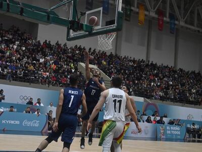 El partido de la selección paraguaya contra Bolivia en la SND Arena por los Juegos Asunción 2022.