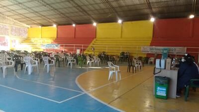 Vacunatorios vacíos en Fernando de la Mora.