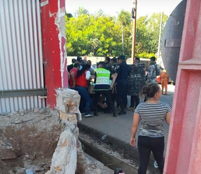 enfrentamiento entre policías y manifestantes