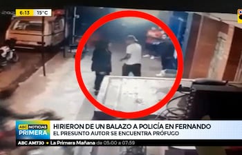 Hirieron de un balazo a policía en Fernando