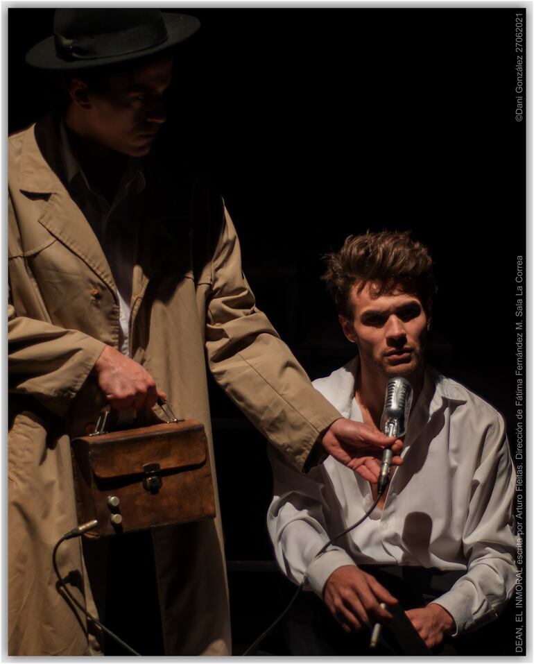 Una escena de la obra "Dean, el inmoral".