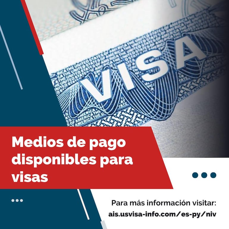 Anuncio de Estados Unidos sobre el pago de visas. (fuente Facebook).