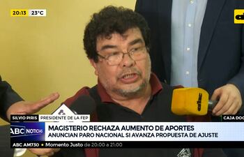 Magisterio rechaza aumento de aportes