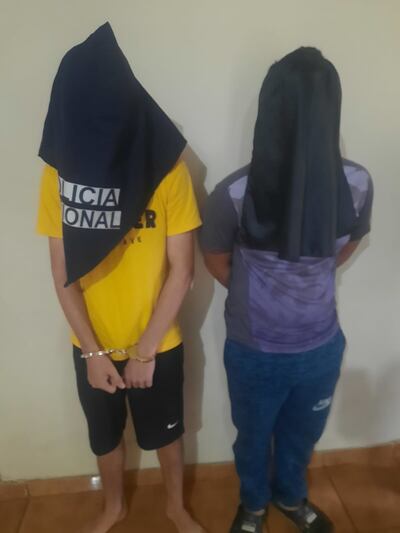 Los dos adolescentes se encuentran recluidos en la Dirección de Policía, a disposición del Juzgado Penal de la Adolescencia.