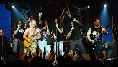 Corrosión durante el show de reunión que ofrecieron en el año 2014.