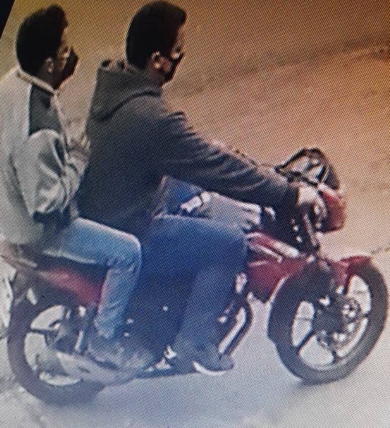 Nicolás Daniel Brítez Ferreira, conductor de la motocicleta en compañía de Marcelo Ramón Páez Bogado.