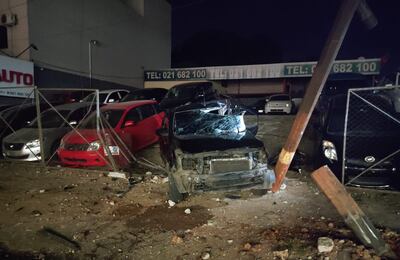 Así quedó el vehículo de Francisco Solano Galli Núñez, quien falleció.