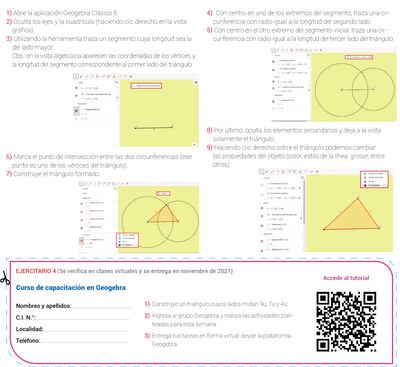 Construcción de triángulos con Geogebra