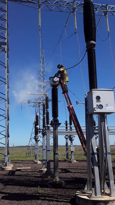 Averías en la se de la ANDE de Caazapá.