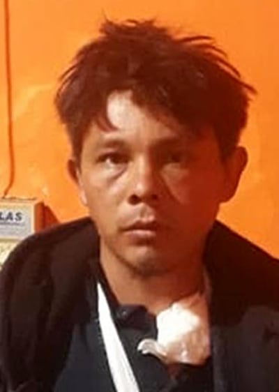 Ismael Brizuela Cabrera, presunto sicario preso.