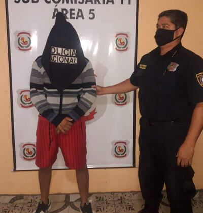 Óscar Enrique Alcides Cardozo, quedó detenido y quedó a cargo del Ministerio Público.