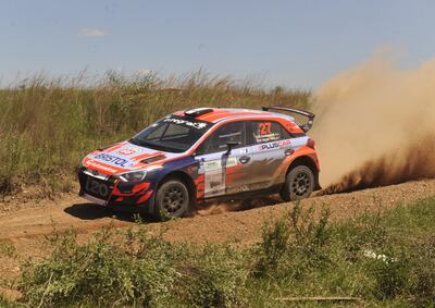 Excelente trabajo de Diego Domínguez Bejarano y Hernán Vargas Peña para ganar el Súper Prime de Ybycuí, con el Hyundai i20 R2, que le brinda su segundo éxito.