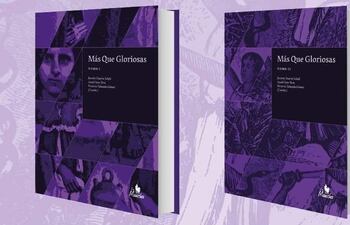 Capa del libro digital "Más que gloriosas" que será lanzado en Ciudad del Este.