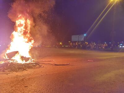 Los manifestantes se concentraron en el Km 333 (ex Km 10) de Ciudad del Este.