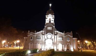Templo parroquial de San Ignacio Guasu, ciudad  que hoy cumple  411 años de fundación.