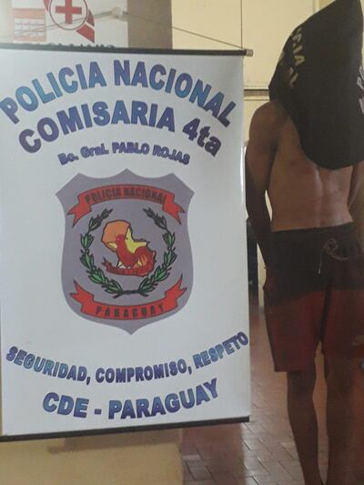 Justo David Aquino Ramírez quedó privado de su libertad en la Comisaría jurisdiccional.