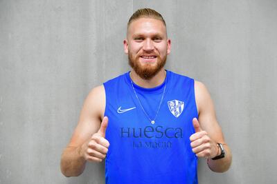 Isidro Miguel Pitta Saldívar, en el Huesca.