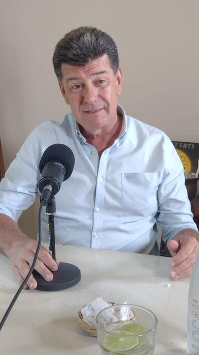Efraín Alegre, candidato de la Concertación a la presidencia de la República, durante la entrevista.