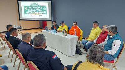 El comité organizador del Rally de Alto Paraná, ultimando todos los detalles para el normal desenvolvimiento del evento del fin de semana.