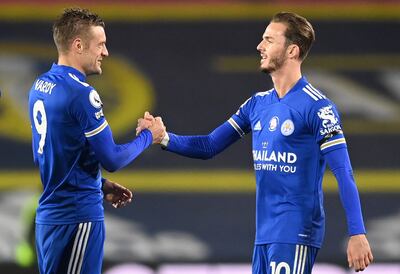 Leicester logró una gran victoria ante el Leeds United.