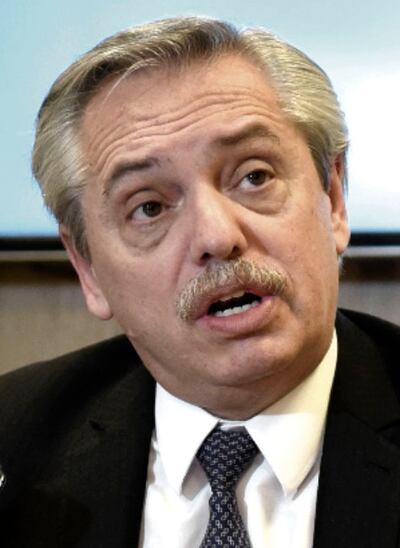Alberto Fernández, presidente.