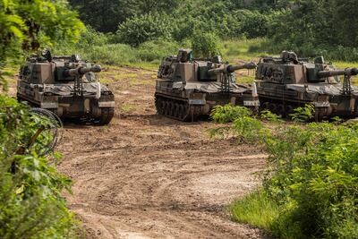 Tanques en Paju, Corea del Sur.
